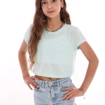 חולצה קרופ מבד פשתן צווארון עגול - דגם אור